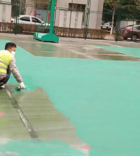 舟山球场地面翻新